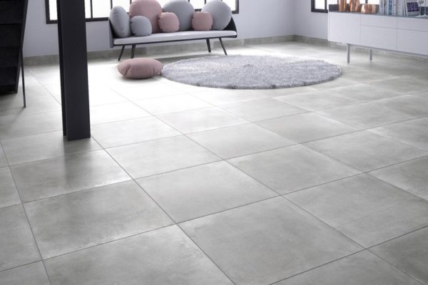 carrelage sol gris